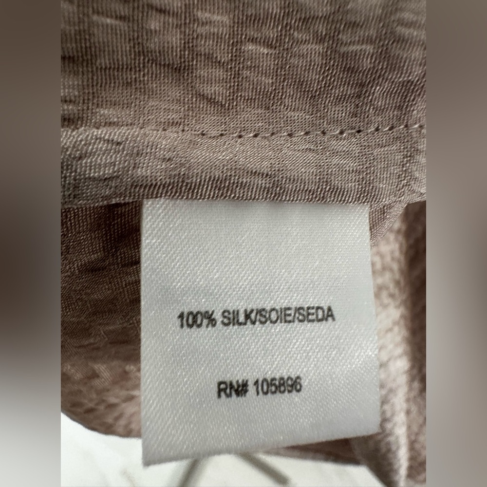 Worth Silk Beige Sleeveless Top - Picture 4 of 5